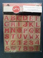 Plaid Houten Stempels Alfabet / cijfers no 47555